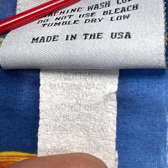 Wave Shoppe Mens Hawaiian Camp Aloha Shirt 4X Big Multicolor Floral - Picture 3 of 8